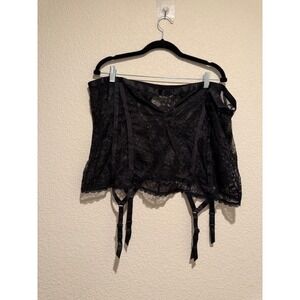 torrid | Intimates & Sleepwear | Torrid Curvy Lace Garter Belt Skirt Plus  Size Lingerie Black Sexy Size 4 756